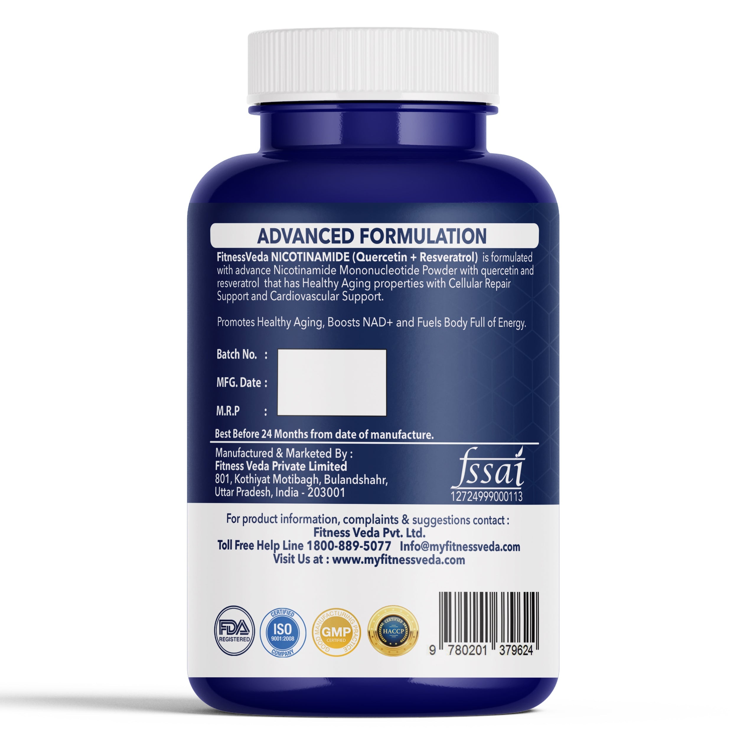Nicotinamide Quercetin + Resveratrol
