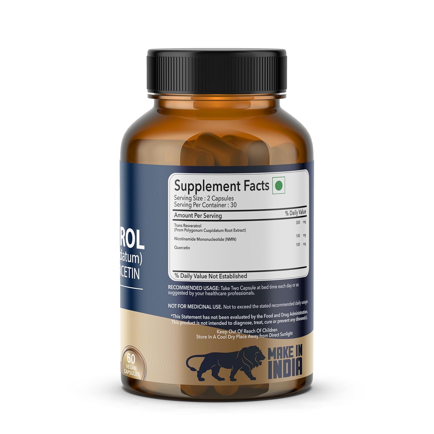 Trans Resveratrol 99.9% Pure 500mg